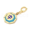 304 Stainless Steel Enamel Pendant Decoration STAS-S168-01G-09-2