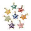 Brass Micro Pave Cubic Zirconia Pendants KK-C058-16G-1