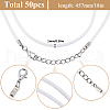 SOFPLATE 50Pcs Waxed Imitation Leather Cord Necklace Makings MAK-SP0001-04A-2
