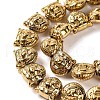 Electroplated Synthetic Non-magnetic Hematite Beads Strands G-Q174-04-5