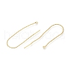 Rack Plating Brass Ear Wire KK-C081-08G-2