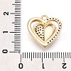 Brass Micro Pave Cubic Zirconia Pendants KK-N261-03G-3