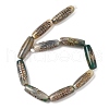 Tibetan Style dZi Beads TDZI-E004-34-6