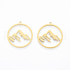 304 Stainless Steel Pendants STAS-N090-LA911-2-3