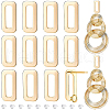 BENECREAT 20Pcs Brass Stud Earring Findings KK-BC0008-46-1