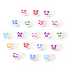 White Opaque Acrylic Beads MACR-YW0001-20E-7