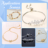 SOFPLATE 12Pcs 4 Colors Rack Plating Adjustable Brass Slider Bracelet Making KK-SP0001-81-5