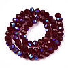 Electroplate Glass Beads Strands EGLA-A034-T1mm-L21-2