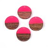 Resin & Walnut Wood Pendants RESI-T057-41A-1