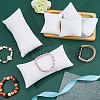 DICOSMETIC 10Pcs 2 Styles Leather & Velvet Pillow Jewelry Bracelet Watch Displays BDIS-DC0001-01-4