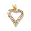 Rack Plating Brass Micro Pave Cubic Zirconia Pendants KK-A160-04G-1