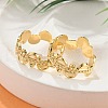 Brass Finger Rings for Women RJEW-B119-08G-3