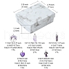 5 Styles Natural Amethyst Pendants G-FS0002-47-4