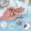 Craftdady 160Pcs 8 Colors Natural Freshwater Shell Beads Strands SHEL-CD0001-06-4
