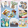 Light Color Series Glass Mosaic Cabochons GLAA-WH0032-10B-5