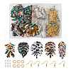 Biyun DIY Monstera Leaf Dangle Earring Making Kits DIY-BY0001-38-1