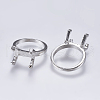 Alloy Finger Ring Prong Settings PALLOY-K143-18P-2