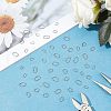 Unicraftale 800Pcs 4 Style 304 Stainless Steel Quick Link Connectors STAS-UN0018-38P-3