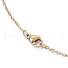 Glass & Glass Seed Beads Flower Pendant Necklaces & Hoop Earrings Sets SJEW-MZ00012-8