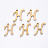 Vacuum Plating 201 Stainless Steel Charms STAS-R105-H-G-2