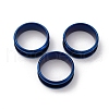 201 Stainless Steel Grooved Finger Ring Settings STAS-TAC0001-10A-L-4