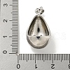 Rack Plating Brass Micro Pave Clear Cubic Zirconia Pendants KK-E114-02P-04-3