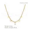 Stainless Steel 5 Heart Pendant Necklaces for Women Daily Wear DA3122-2-4