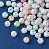 Two Tone Opaque Acrylic Beads SACR-YW0001-62A-1