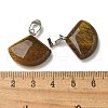 Natural Tiger Eye Pendants G-Z067-05P-08-4