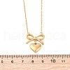 201 Stainless Steel Pendant Necklace for Women NJEW-F335-02G-01-3