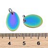 Ion Plating(IP) 304 Stainless Steel Stamping Blank Tag Charms STAS-I311-34RC-2