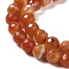 Natural Striped Agate/Banded Agate Beads Strands G-A246-8mm-03-7