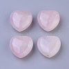 Natural Rose Quartz Heart Love Stone G-G790-29-1