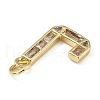 Brass Micro Pave Cubic Zirconia Pendants KK-V014-01G-10-2