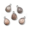 Natural Sunstone Faceted Pendants G-U019-05P-10-1