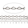 304 Stainless Steel Heart Link Chains CHS-S012-18P-3