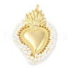 Brass Measle Pendants KK-S390-01G-04-1
