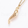 304 Stainless Steel Pendant Necklaces NJEW-P224-11G-1