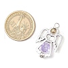 Alloy Glass Pendants PALLOY-JF03850-01-2