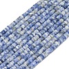 Natural Blue Spot Jasper Beads Strands G-P575-B34-4x1mm-2