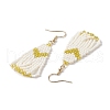 304 Stainless Steel with Glass Dangle Stud Earring EJEW-MZ00179-02-4