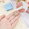 Beebeecraft 10Pcs 925 Sterling Silver Round Flat Pad Stud Earring Findings DIY-BBC0001-80-3