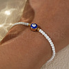 Evil Eye & Glass Seed Bead Stretch Bracelets HU1400-4