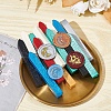 Brass Wax Seal Stamps with Wood Handle AJEW-WH0412-0068-4