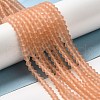 Imitate Austrian Crystal Frosted Glass Beads Strands EGLA-A039-T2mm-MD15-4