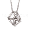 3Pcs 3 Sizes 304 Stainless Steel Macrame Pouch Empty Stone Holder Necklace Making NJEW-JN05240-5