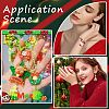 SUNNYCLUE 48Pcs 12 Styles Christmas Theme Opaque Resin Pendants RESI-SC0005-66-5