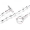 304 Stainless Steel Link Chain Bracelets BJEW-P237-29P-2