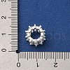 Brass Micro Pave Clear Cubic Zirconia Beads KK-D378-24S-01-3