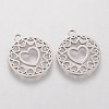 Non-Tarnish 201 Stainless Steel Pendants STAS-Q201-T402-2